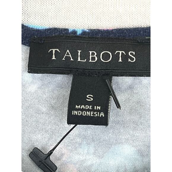 Talbots Knit Jersey Maxi dress in blue floral, size S - Picture 3 of 7